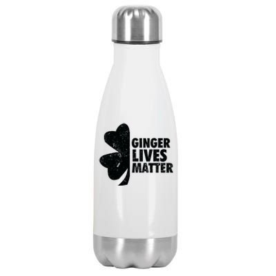 Ginger Lives Matter Funny St Patricks Day Stainless Steel Insulated Water Bottle