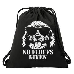 Goldendoodle Labradoodle No Fluffs The Dood Funny Doodle Dog Drawstring Bag