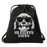 Goldendoodle Labradoodle No Fluffs The Dood Funny Doodle Dog Drawstring Bag