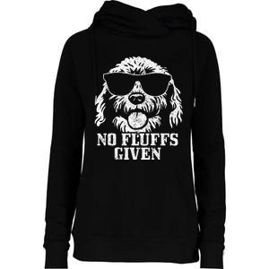 Goldendoodle Labradoodle No Fluffs The Dood Funny Doodle Dog Womens Funnel Neck Pullover Hood