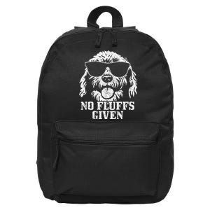 Goldendoodle Labradoodle No Fluffs The Dood Funny Doodle Dog 16 in Basic Backpack