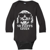 Goldendoodle Labradoodle No Fluffs The Dood Funny Doodle Dog Baby Long Sleeve Bodysuit