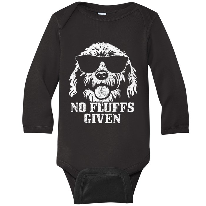 Goldendoodle Labradoodle No Fluffs The Dood Funny Doodle Dog Baby Long Sleeve Bodysuit