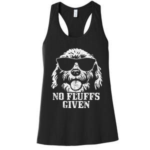 Goldendoodle Labradoodle No Fluffs The Dood Funny Doodle Dog Women's Racerback Tank