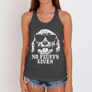 Goldendoodle Labradoodle No Fluffs The Dood Funny Doodle Dog Women's Knotted Racerback Tank