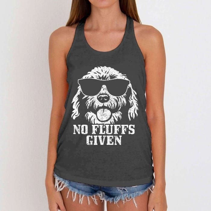 Goldendoodle Labradoodle No Fluffs The Dood Funny Doodle Dog Women's Knotted Racerback Tank