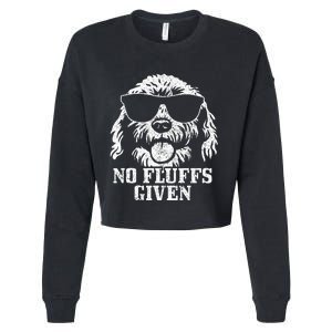 Goldendoodle Labradoodle No Fluffs The Dood Funny Doodle Dog Cropped Pullover Crew