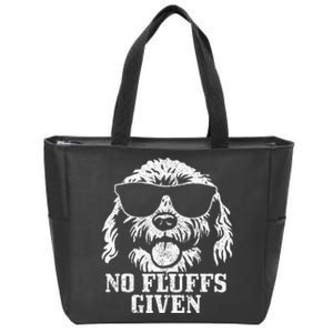 Goldendoodle Labradoodle No Fluffs The Dood Funny Doodle Dog Zip Tote Bag