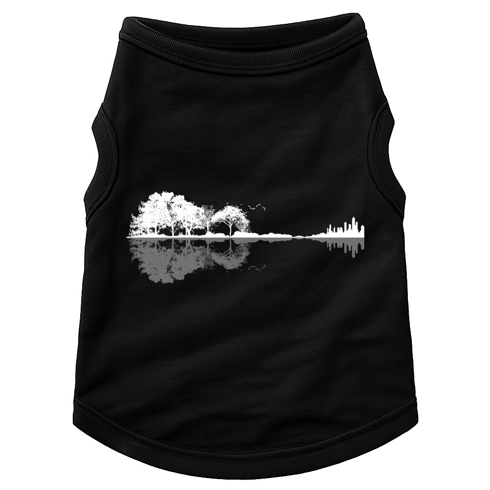 Guitar Lake Nature Wilderness Graphic Doggie Tank