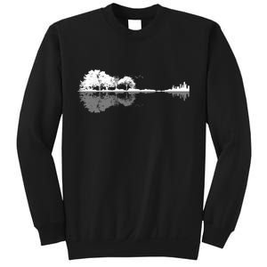 Guitar Lake Nature Wilderness Graphic Sweatshirt