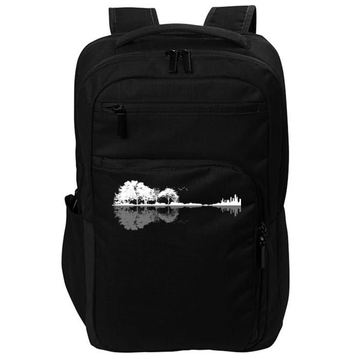 Guitar Lake Nature Wilderness Graphic Impact Tech Backpack