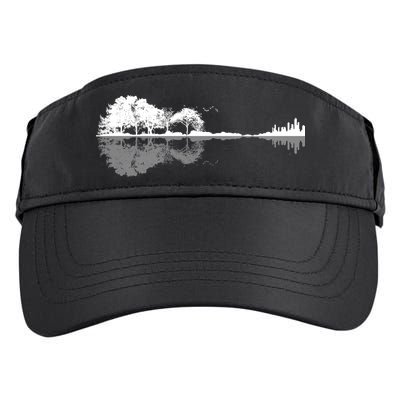 Guitar Lake Nature Wilderness Graphic Adult Drive Performance Visor