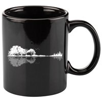 Guitar Lake Nature Wilderness Graphic 11oz C Handle Ceramic Mug