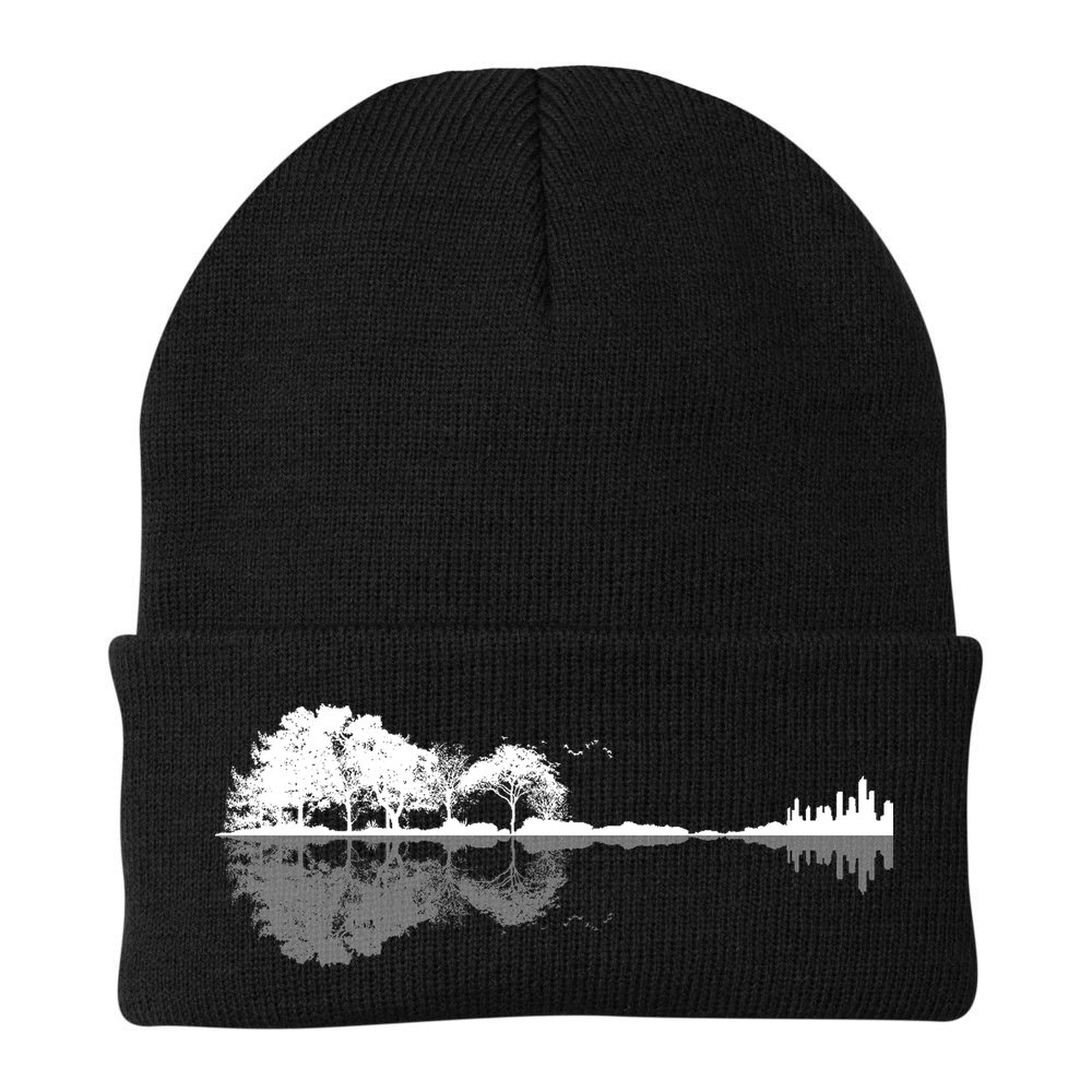 Guitar Lake Nature Wilderness Graphic Beanie