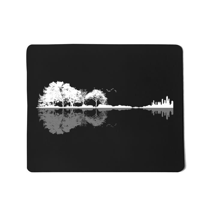 Guitar Lake Nature Wilderness Graphic Mousepad