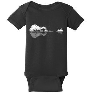 Guitar Lake Nature Wilderness Graphic Baby Bodysuit