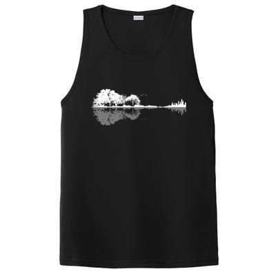 Guitar Lake Nature Wilderness Graphic PosiCharge Competitor Tank