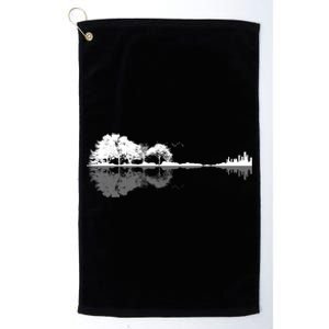 Guitar Lake Nature Wilderness Graphic Platinum Collection Golf Towel