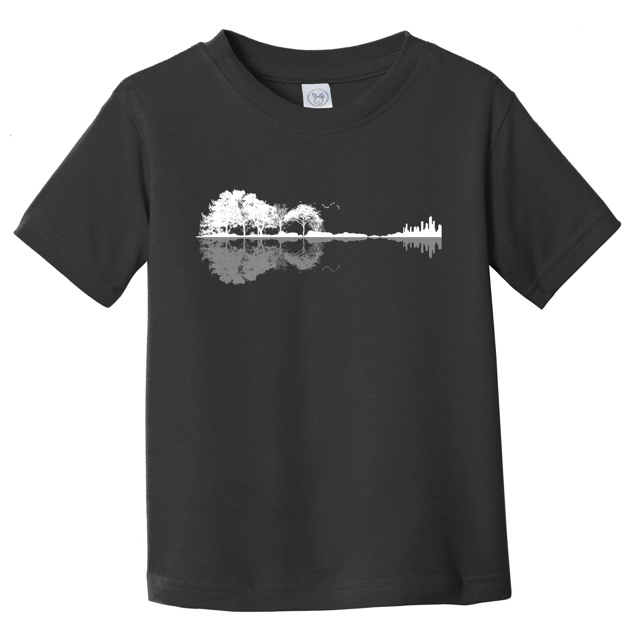 Guitar Lake Nature Wilderness Graphic Toddler T-Shirt