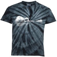 Guitar Lake Nature Wilderness Graphic Kids Tie-Dye T-Shirt