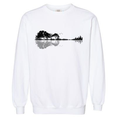 Guitar Lake Nature Wilderness Graphic Garment-Dyed Sweatshirt