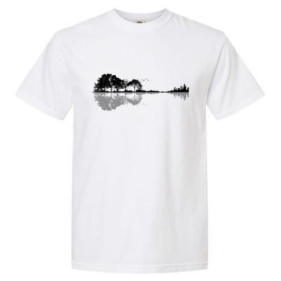 Guitar Lake Nature Wilderness Graphic Garment-Dyed Heavyweight T-Shirt