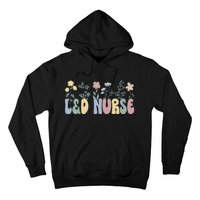 Groovy L&D Nurse Labor And Delivery Nurse Flowers Hoodie