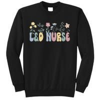 Groovy L&D Nurse Labor And Delivery Nurse Flowers Sweatshirt