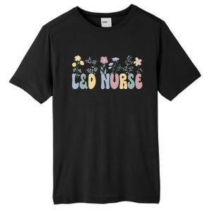 Groovy L&D Nurse Labor And Delivery Nurse Flowers Tall Fusion ChromaSoft Performance T-Shirt