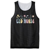 Groovy L&D Nurse Labor And Delivery Nurse Flowers Mesh Reversible Basketball Jersey Tank