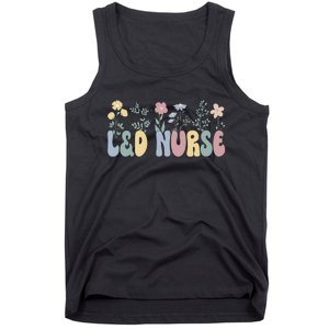 Groovy L&D Nurse Labor And Delivery Nurse Flowers Tank Top