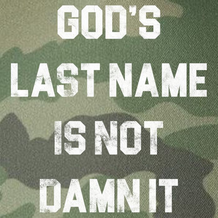 Gods Last Name Is Not Damn It Legacy Tie Dye Trucker Hat