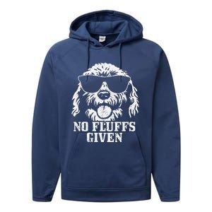 Goldendoodle Labradoodle No Fluffs The Dood Funny Doodle Dog Performance Fleece Hoodie