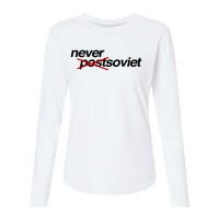 Gabrielius Landsbergis Never Post Soviet Womens Cotton Relaxed Long Sleeve T-Shirt