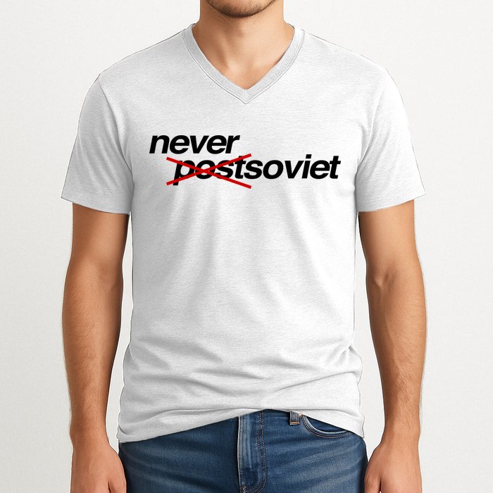 Gabrielius Landsbergis Never Post Soviet V-Neck T-Shirt