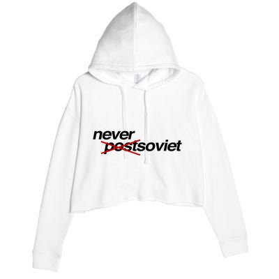 Gabrielius Landsbergis Never Post Soviet Crop Fleece Hoodie