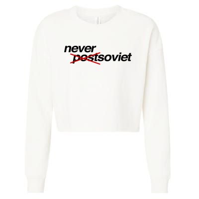 Gabrielius Landsbergis Never Post Soviet Cropped Pullover Crew