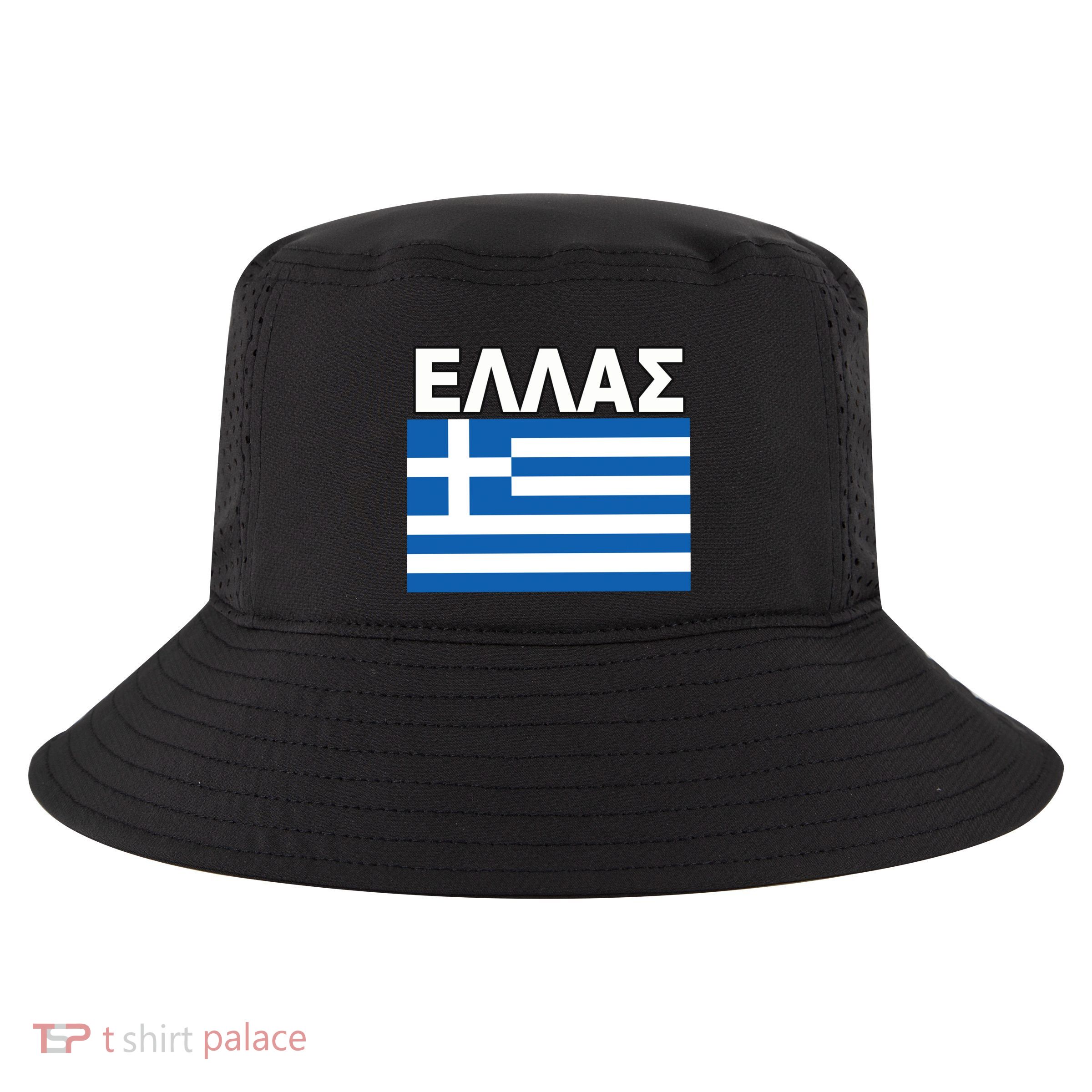 Greek Language National Flag Of Greece Cool Comfort Performance Bucket Hat