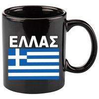 Greek Language National Flag Of Greece 11oz C Handle Ceramic Mug