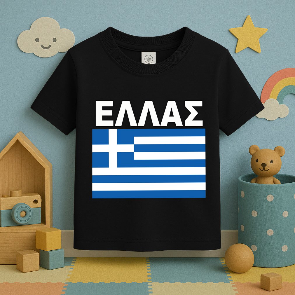 Greek Language National Flag Of Greece Toddler T-Shirt