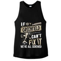 Greenfield Last Name If Greenfield CanT Fix It Ladies PosiCharge Tri-Blend Wicking Tank