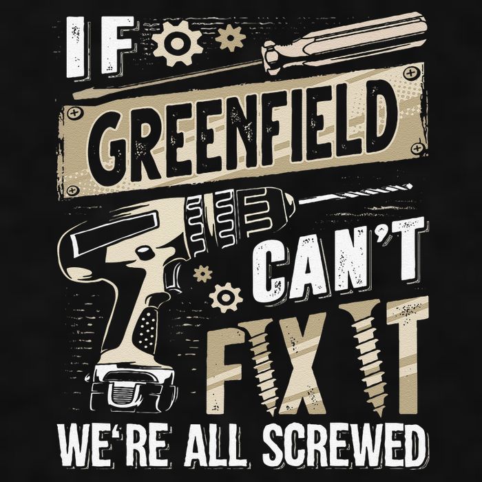 Greenfield Last Name If Greenfield CanT Fix It Ladies PosiCharge Tri-Blend Wicking Tank