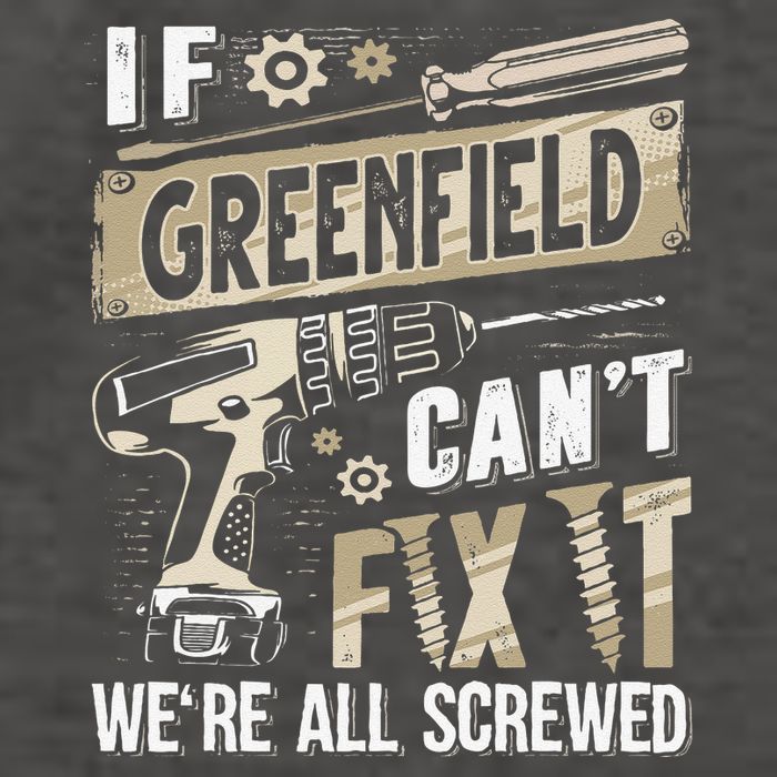 Greenfield Last Name If Greenfield CanT Fix It Vector Backpack