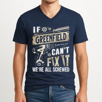 Greenfield Last Name If Greenfield CanT Fix It V-Neck T-Shirt