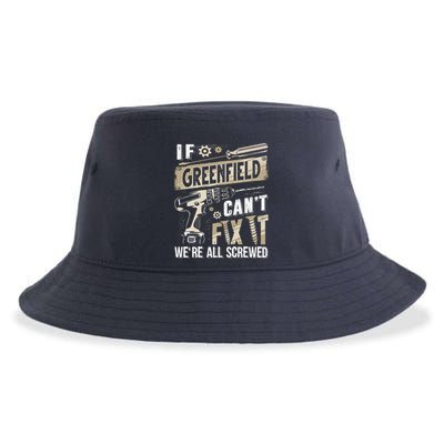 Greenfield Last Name If Greenfield CanT Fix It Sustainable Bucket Hat
