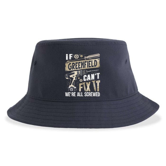 Greenfield Last Name If Greenfield CanT Fix It Sustainable Bucket Hat