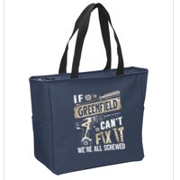 Greenfield Last Name If Greenfield CanT Fix It Zip Tote Bag