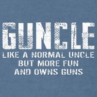 Guncle Like Normal Uncle More Fun Owns Guns Garment-Dyed Sweatshirt