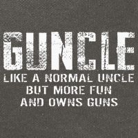 Guncle Like Normal Uncle More Fun Owns Guns Cotton Canvas Backpack