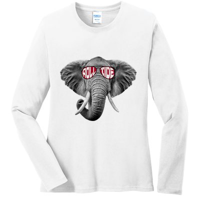 Graphic Last Name Roll Tide Alabama Retro Vintage Outfits Name Proud Ladies Long Sleeve Shirt
